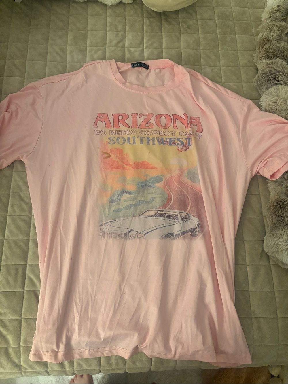 Arizona Retro Southwest Graphic Tee - Pink
